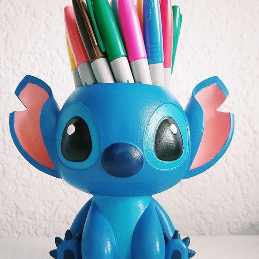 OBJ file STITCH Pen Holder・3D printing template to download・Cults